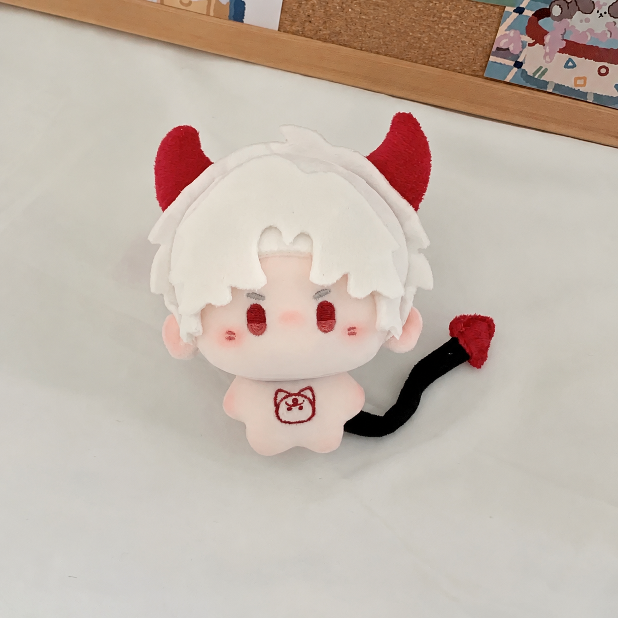 SYLUS-Cotton Doll with Ear & Tail Pendant 2.54”(10cm)
