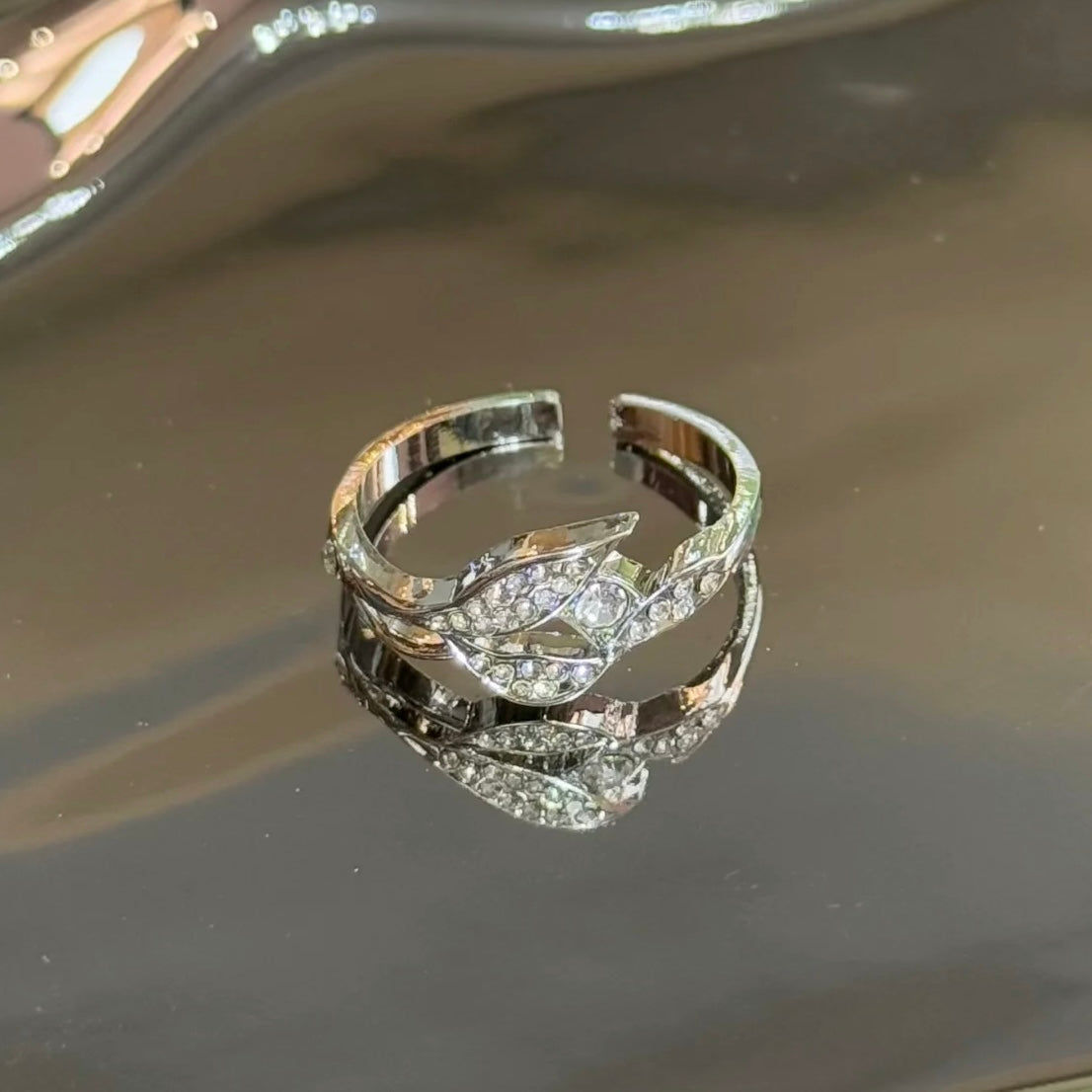 RAFAYEL-Destined Dawntide Wedding Card Ring, Open Ring(Adjustable, Can Be Adjusted 6 to 9)