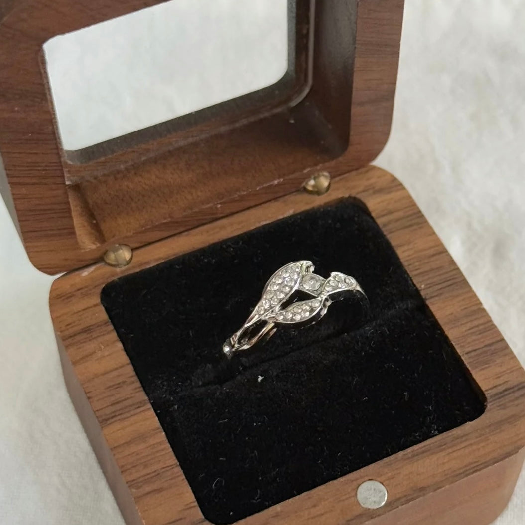 RAFAYEL-Destined Dawntide Wedding Card Ring, Open Ring(Adjustable, Can Be Adjusted 6 to 9)