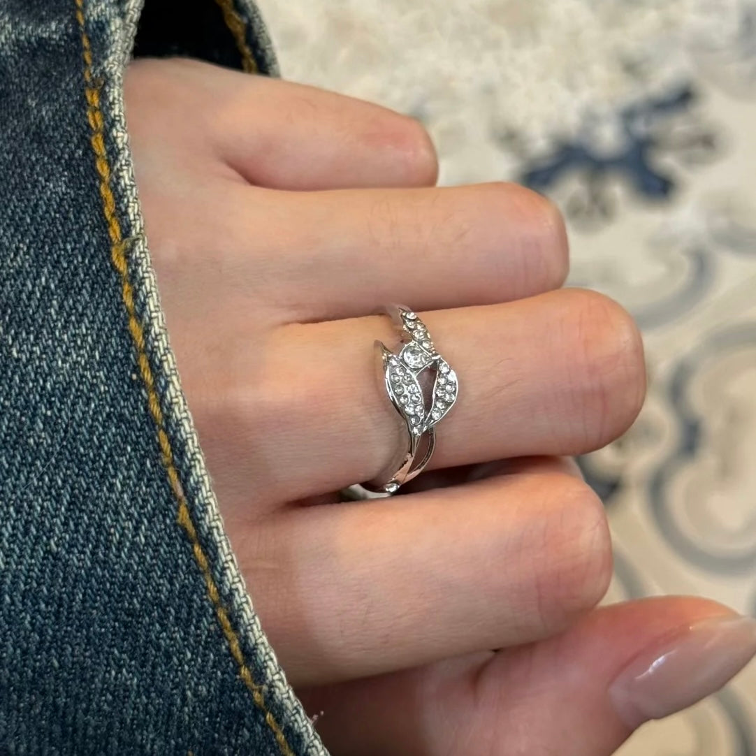 RAFAYEL-Destined Dawntide Wedding Card Ring, Open Ring(Adjustable, Can Be Adjusted 6 to 9)