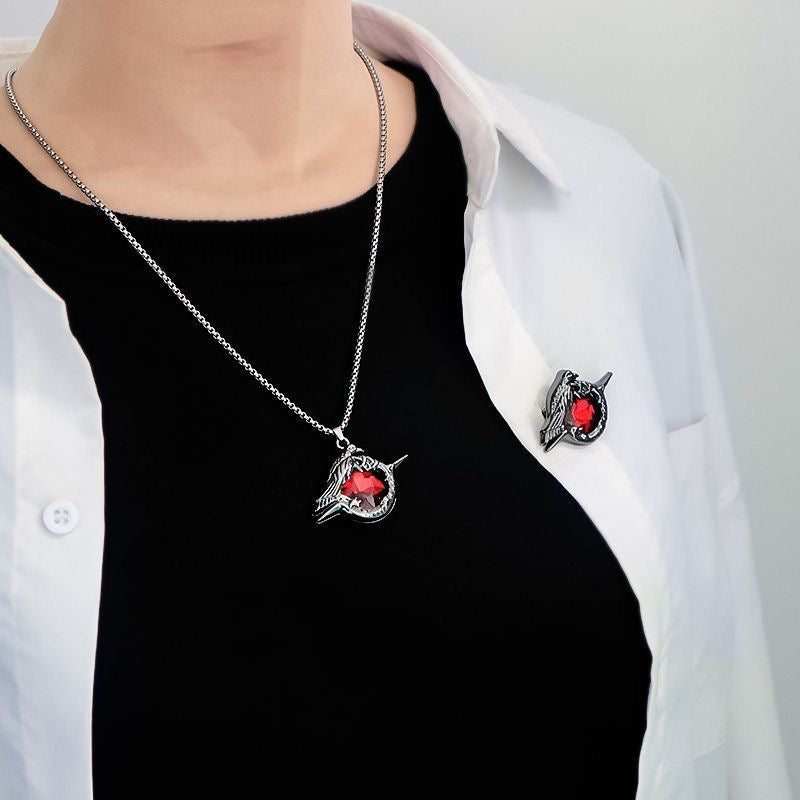 SYLUS-Midnight Stealth Crow Necklace