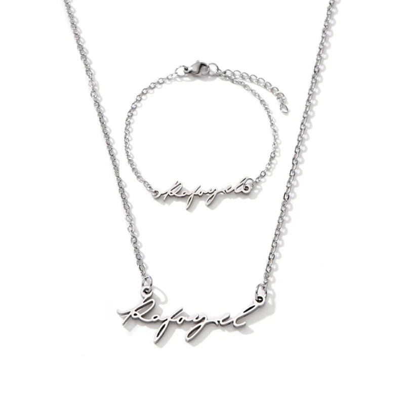 SYLUS-Lover’s name Necklace & Bracelet