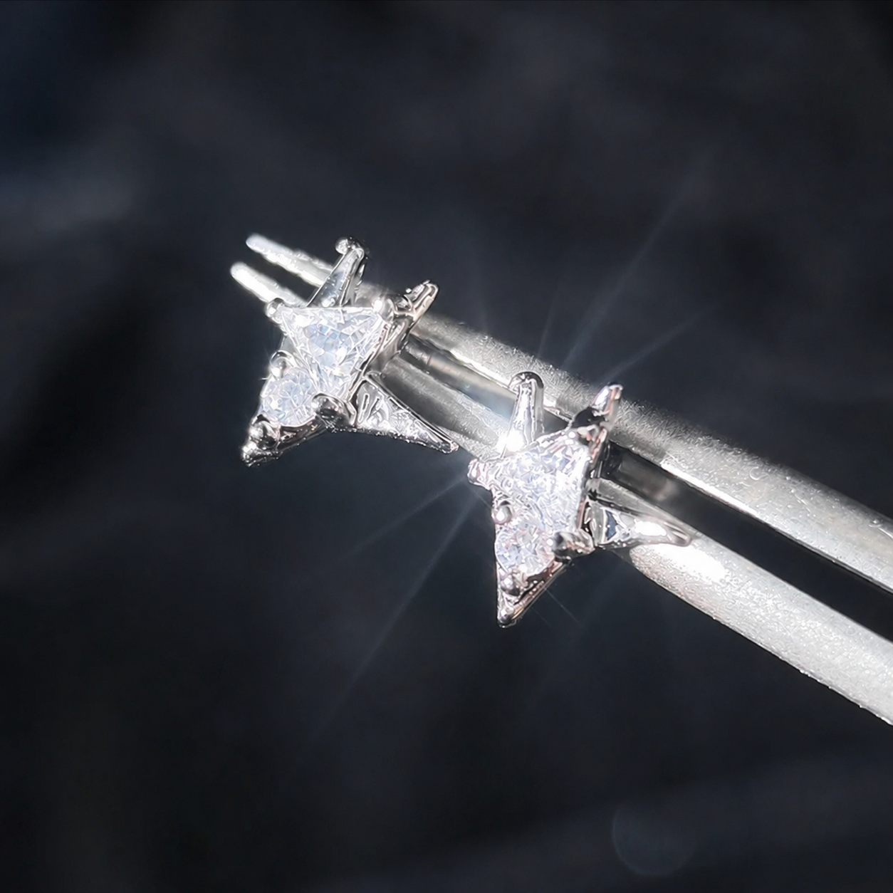 XAVIER-Starfall Sanctuary Wedding Card Earrings