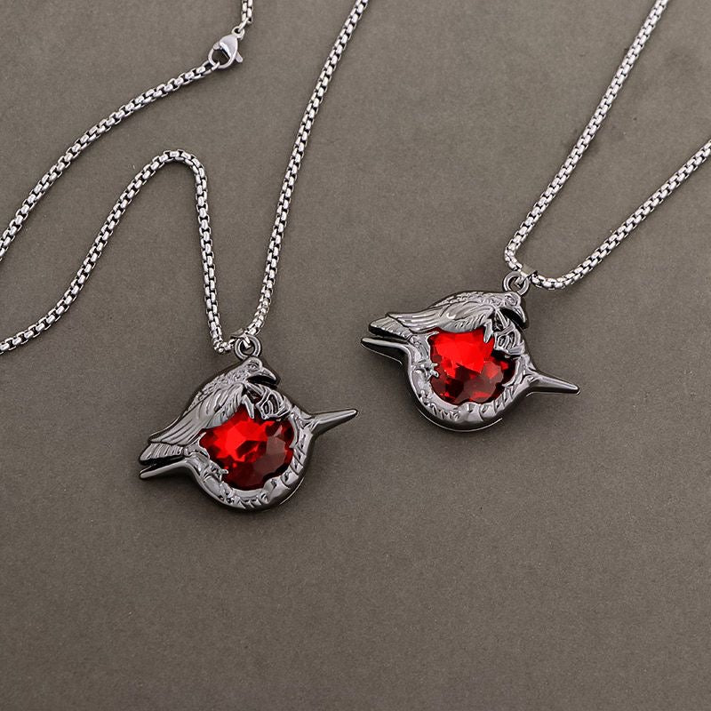 SYLUS-Midnight Stealth Crow Necklace