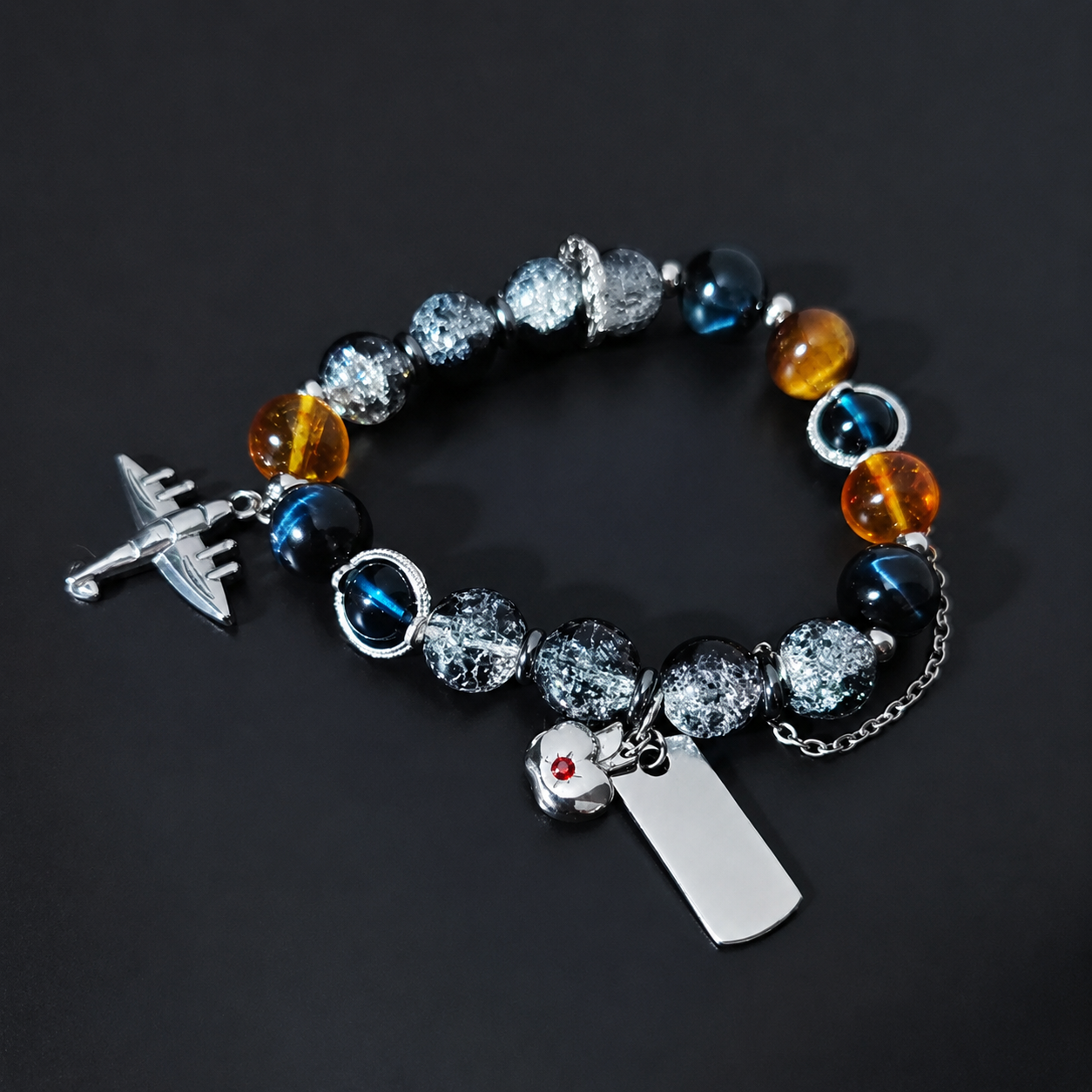 CALEB-Apple Plane Bracelet (Adjustable)