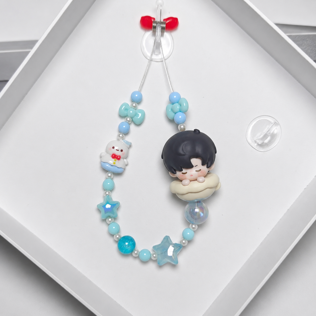ZAYNE-Phone Key Pendant with Clay Charm