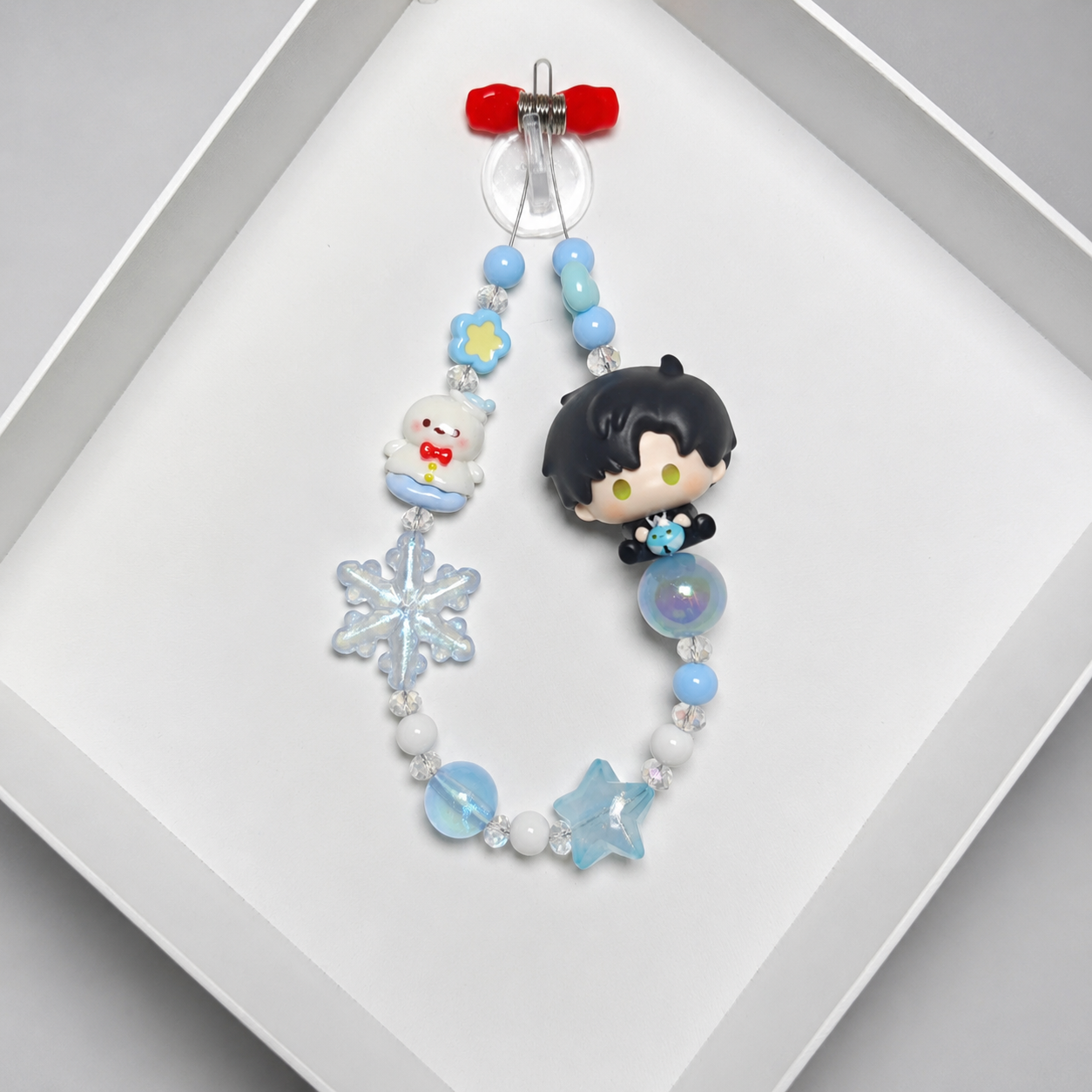 ZAYNE-Phone Key Pendant with Clay Charm