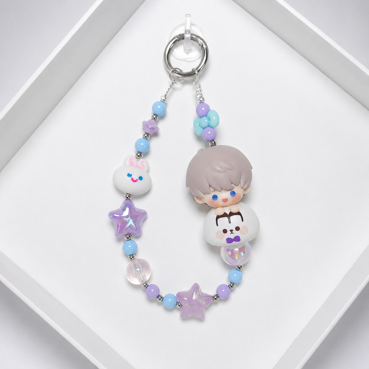 XAVIER-Phone Key Pendant with Clay Charm
