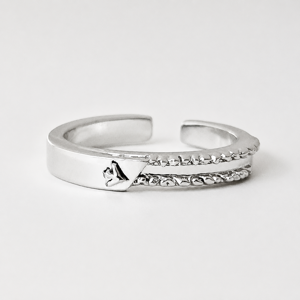 CALEB-LV.100 Affinity Couple Rings, Open Ring(Adjustable, Can Be Adjusted 6 to 9)