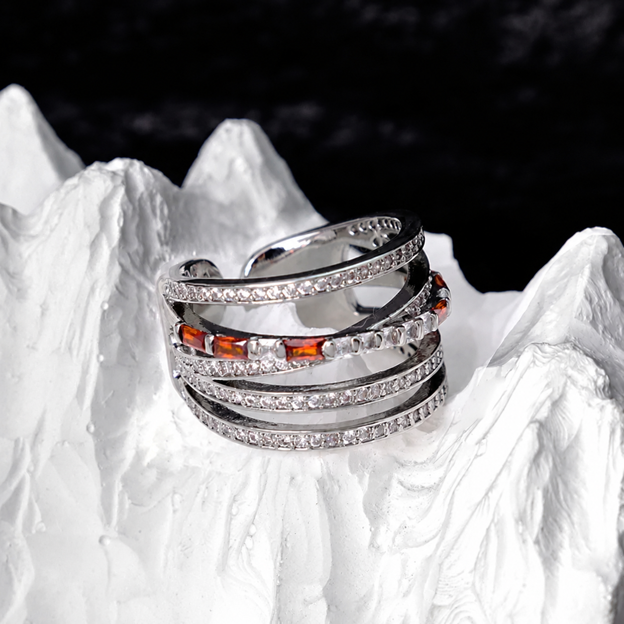 SYLUS- Approaching Dusk Ring (Adjustable 6” to 9”)