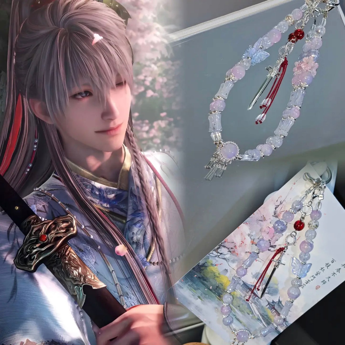 XAVIER-Blades with Blossoms Concept Pendent