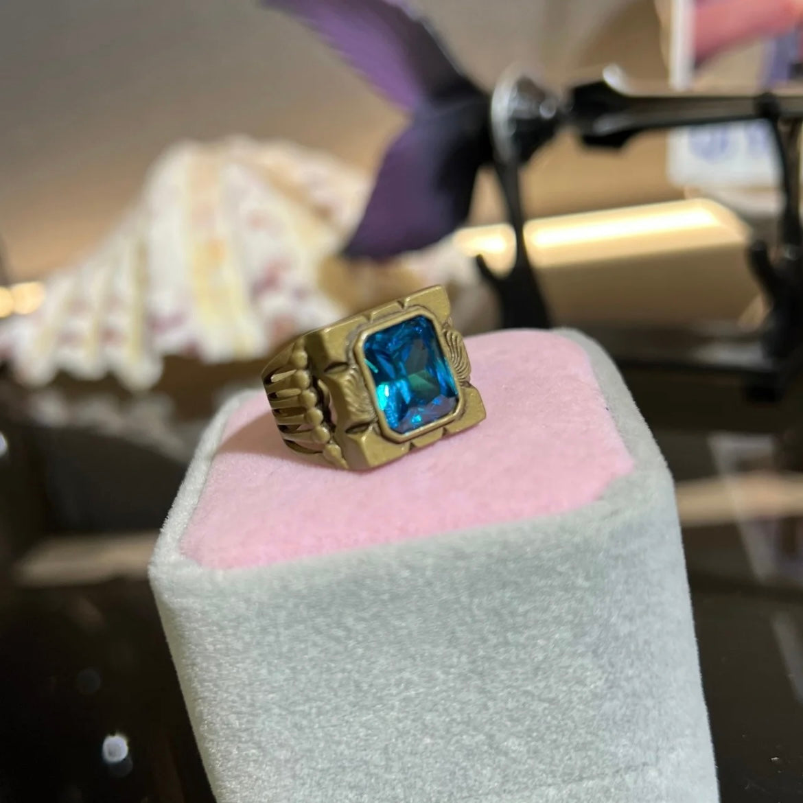 RAFAYEL-1 Pair lv.100 Affinity Couple's Ring, Premium Zirconia Setting Open Ring (Adjustable, Can Be Adjusted 6 to 9)