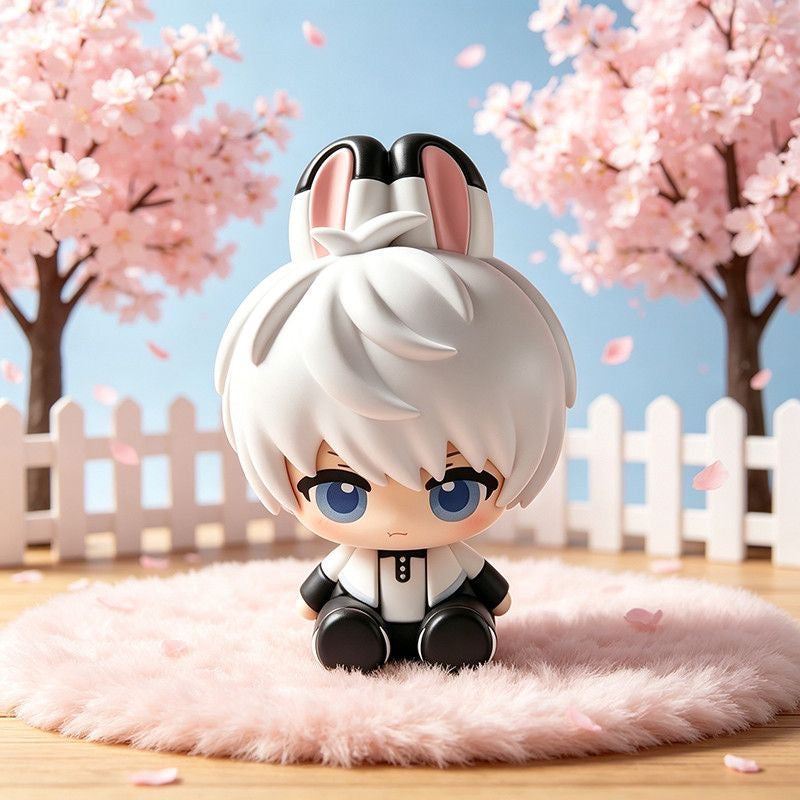 XAVIER-Bunny-Eared Resin Figurine