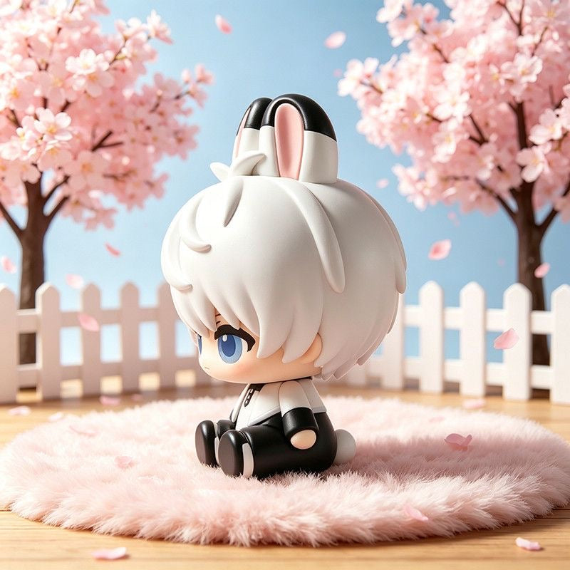 XAVIER-Bunny-Eared Resin Figurine