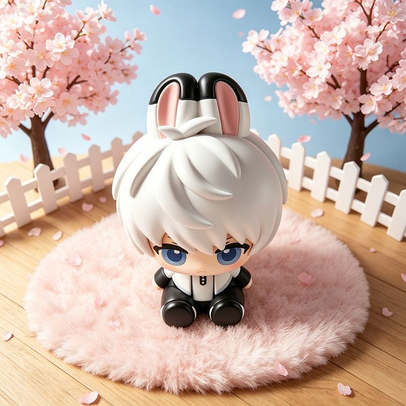 XAVIER-Bunny-Eared Resin Figurine