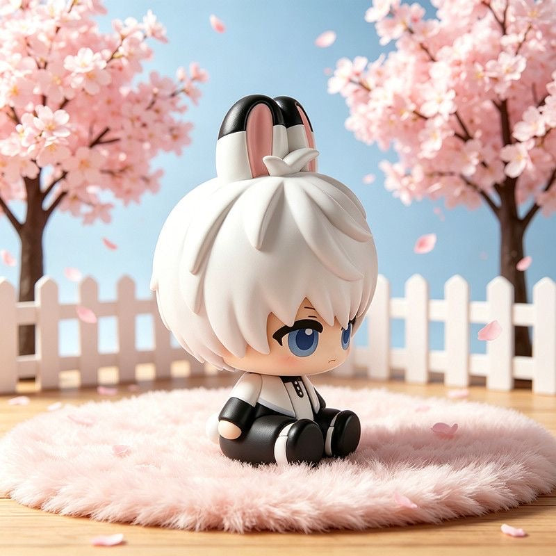 XAVIER-Bunny-Eared Resin Figurine