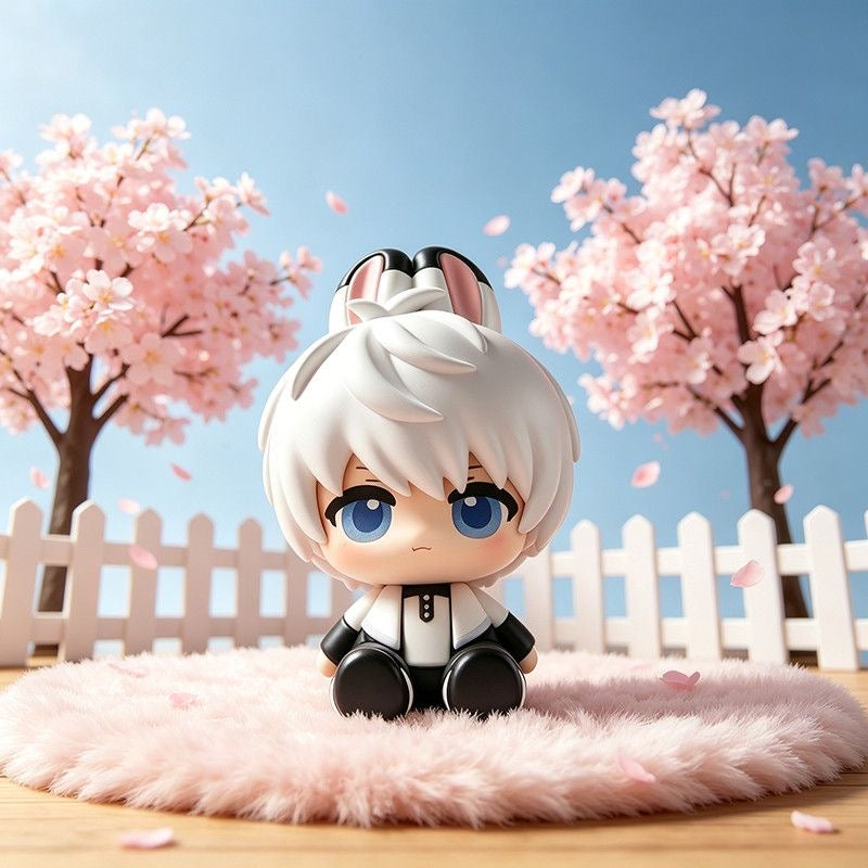 XAVIER-Bunny-Eared Resin Figurine