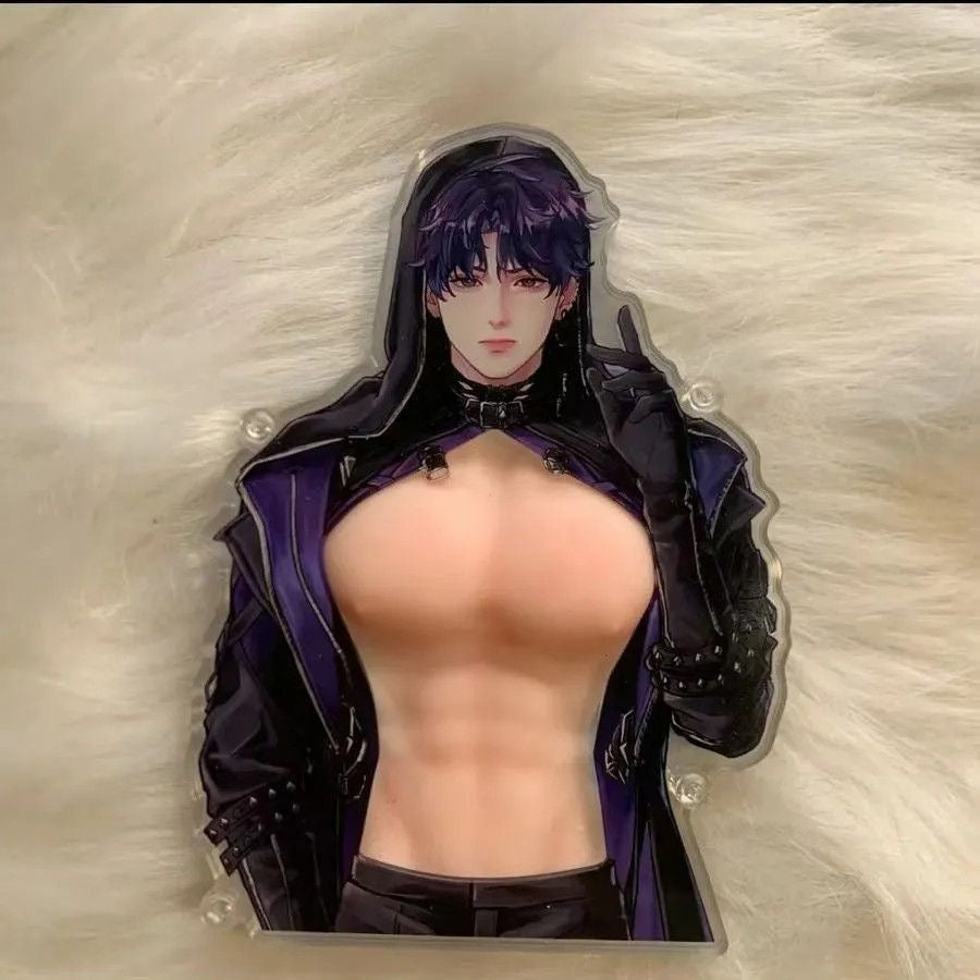 CALEB-Acrylic Charm with Squishy Chest