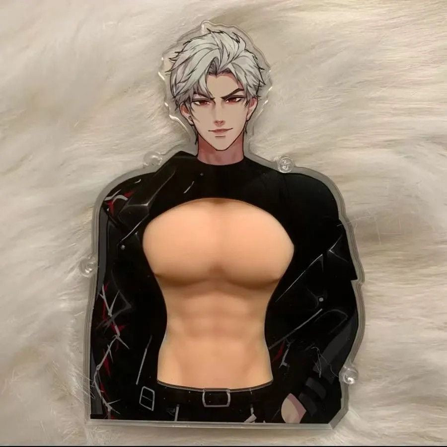 CALEB-Acrylic Charm with Squishy Chest