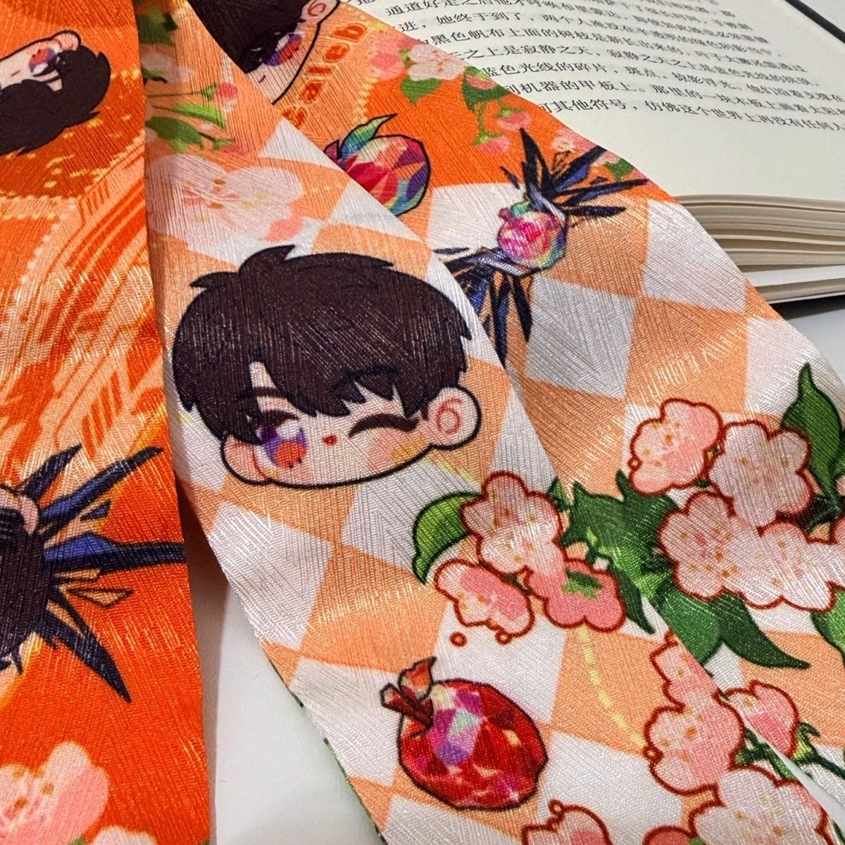 CALEB-Hair/Bag Ribbon & Hair Scrunchie