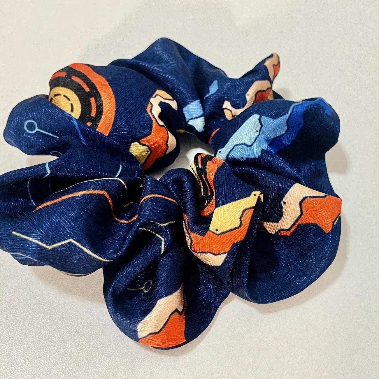 CALEB-X-02 Hair/Bag Ribbon & Hair Scrunchie