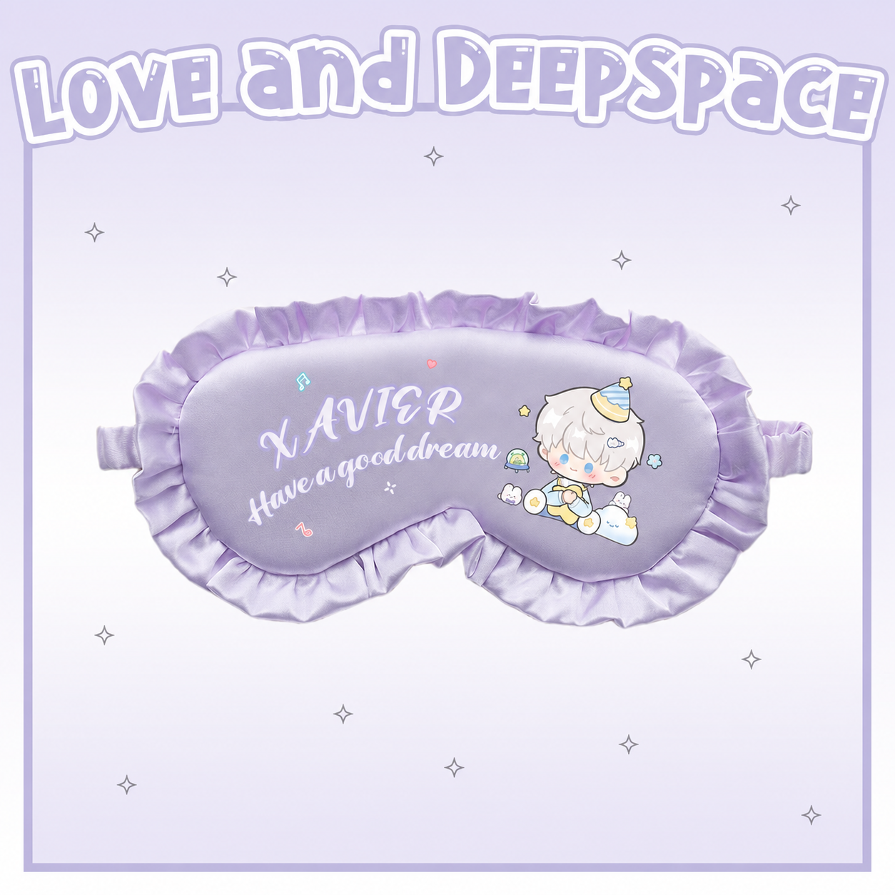 XAVIER-Rayon Ruffle Sleep Mask