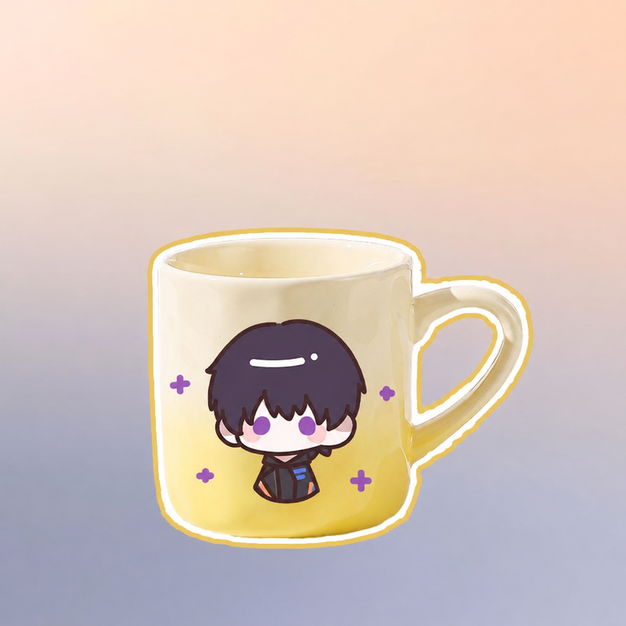 CALEB-Ceramic Mug with a Gradient Color Design