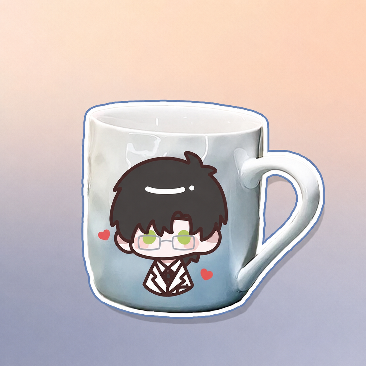 CALEB-Ceramic Mug with a Gradient Color Design