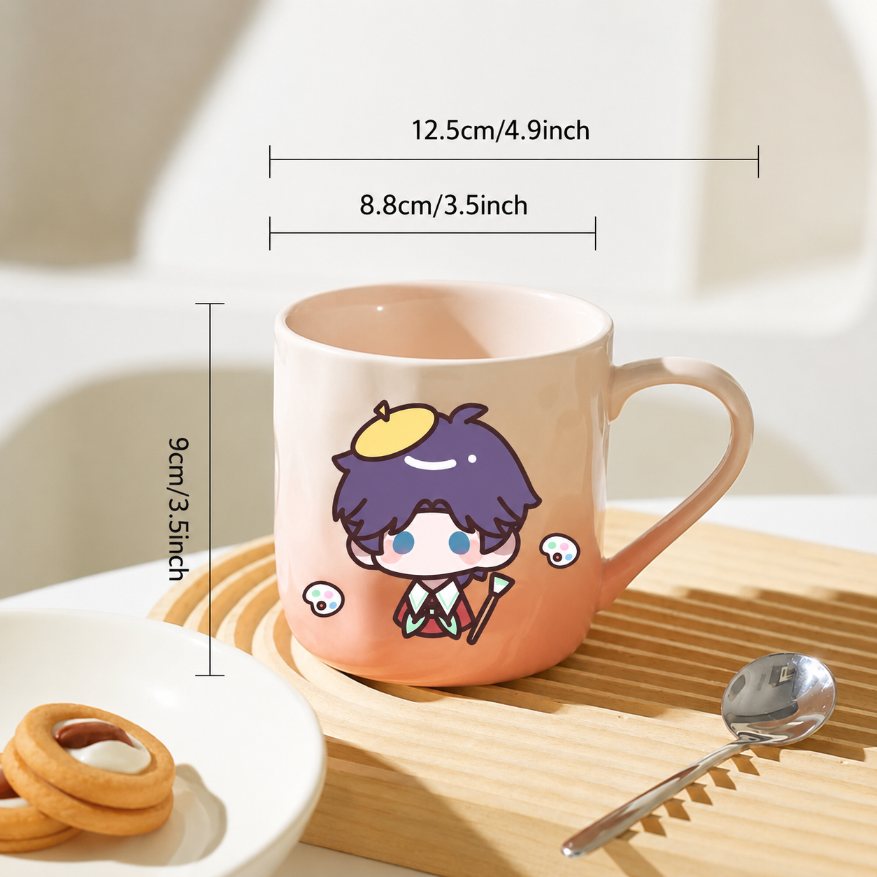 CALEB-Ceramic Mug with a Gradient Color Design