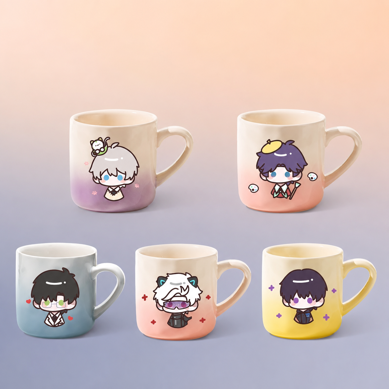 CALEB-Ceramic Mug with a Gradient Color Design