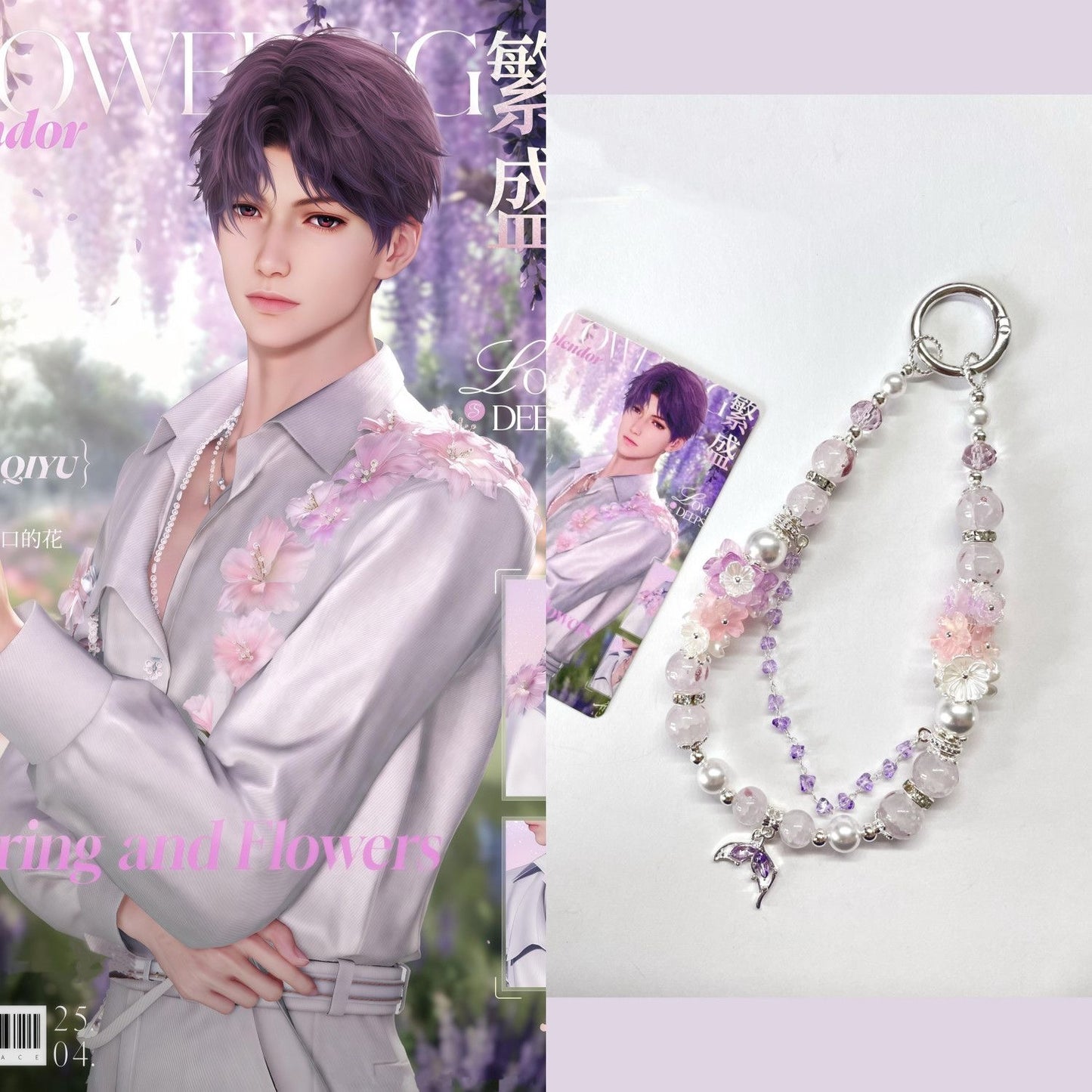 CALEB-Floating Floraletter Concept Pendant