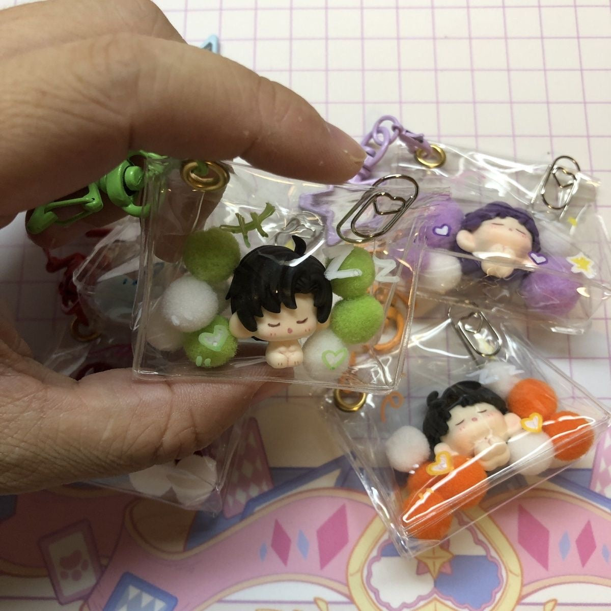 ZAYNE-Handmade Clay Figurines Keychain【Presale, Ship Within 15 Days】