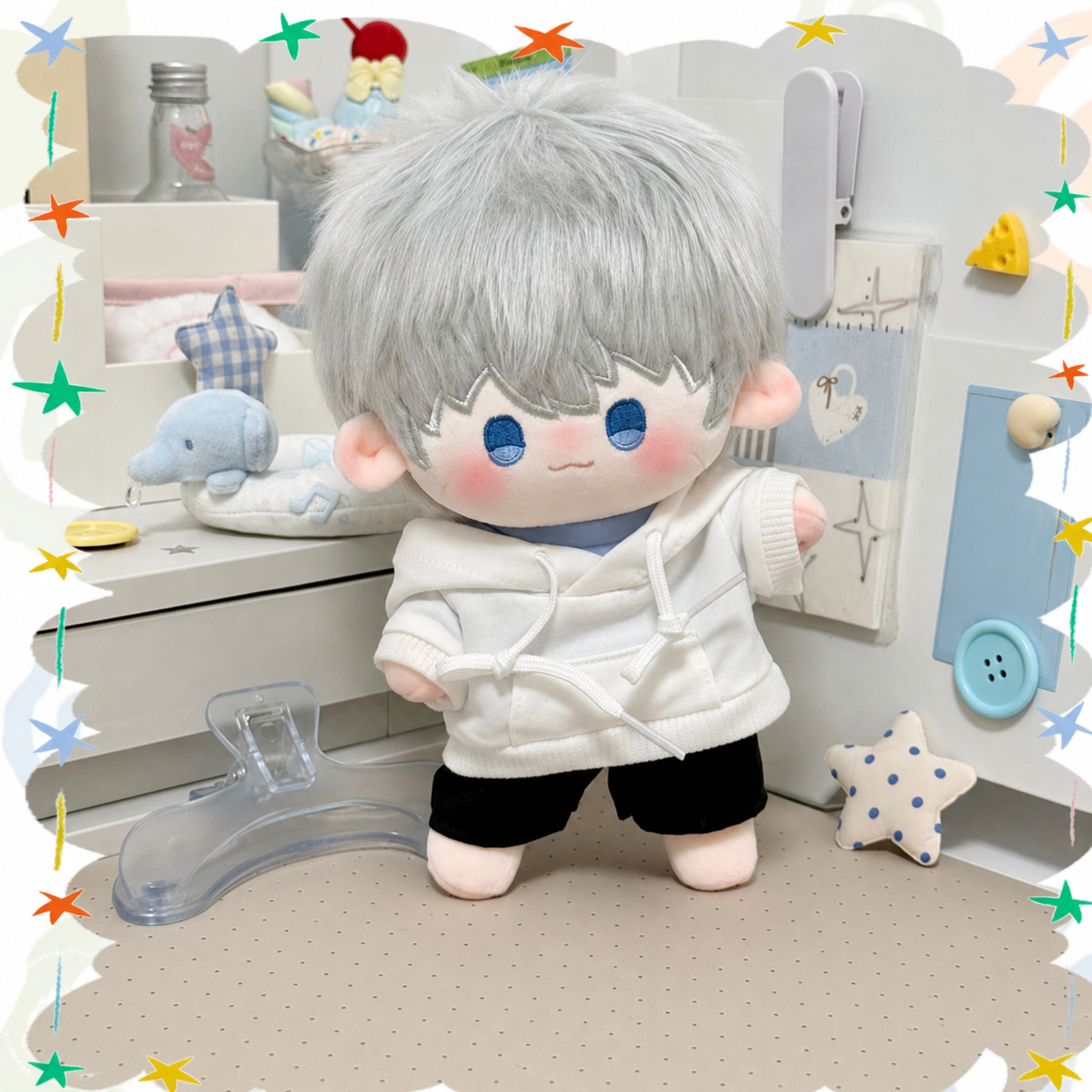 SYLUS-Cotton Doll with Outfit Set 20cm（7.9inch）