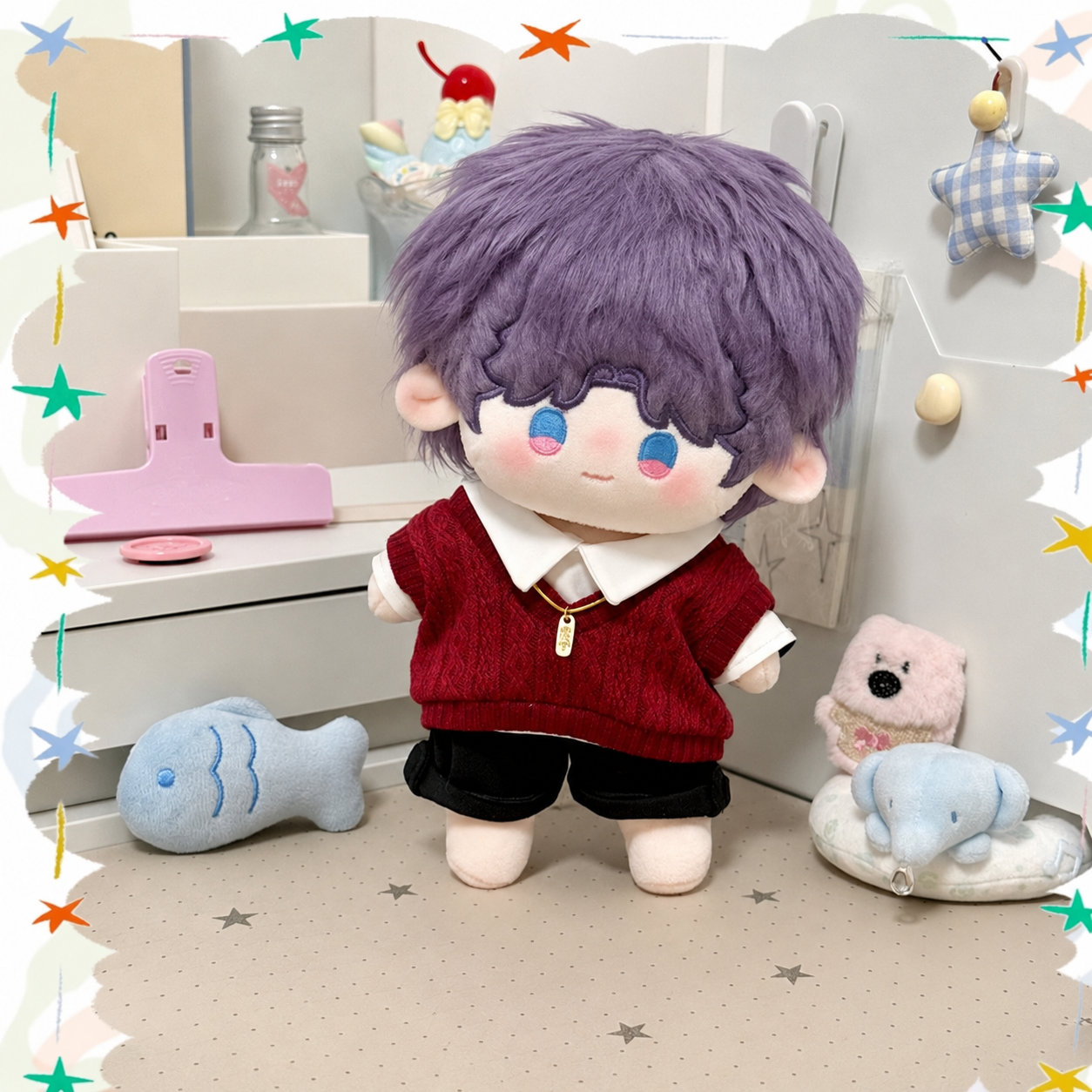 SYLUS-Cotton Doll with Outfit Set 20cm（7.9inch）