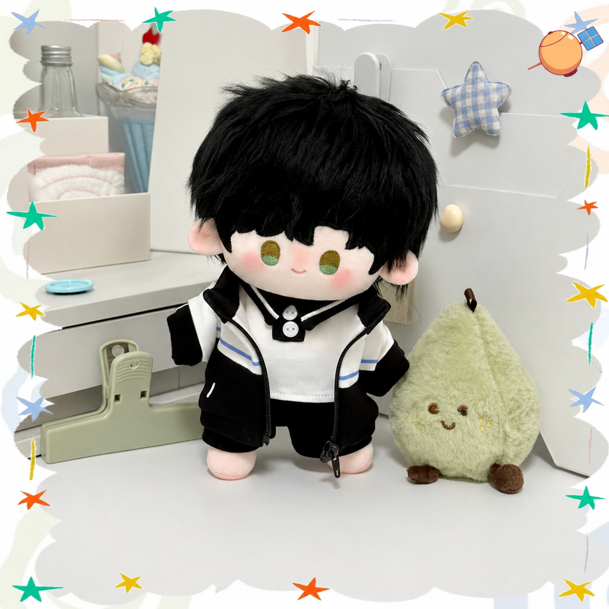 SYLUS-Cotton Doll with Outfit Set 20cm（7.9inch）