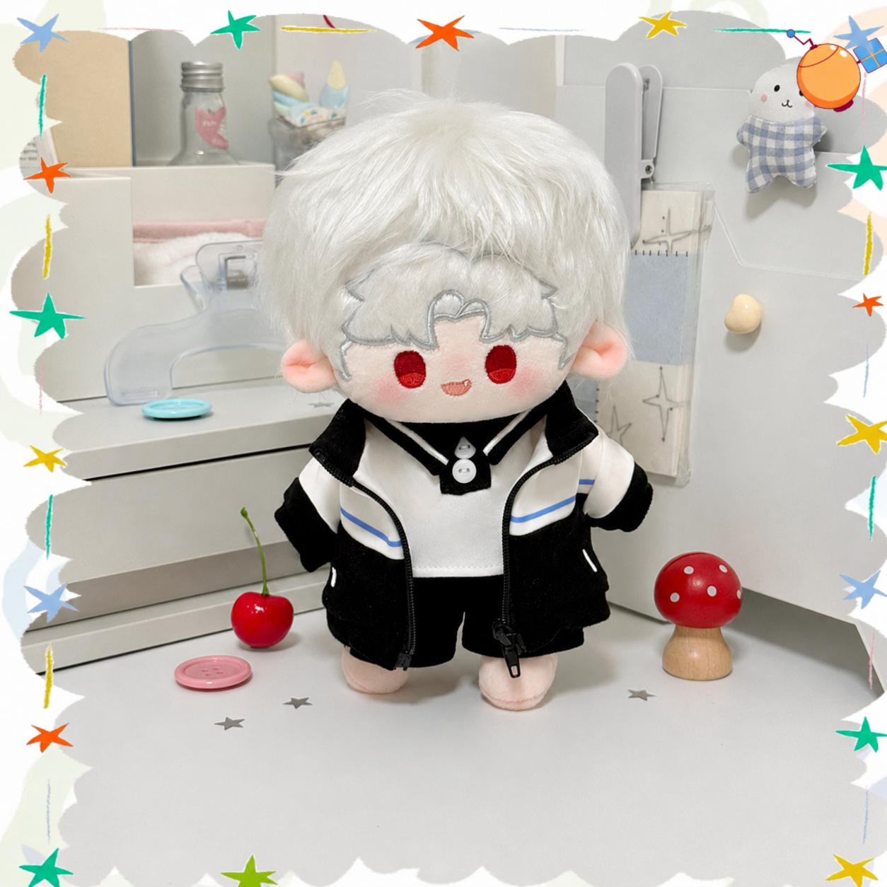 SYLUS-Cotton Doll with Outfit Set 20cm（7.9inch）