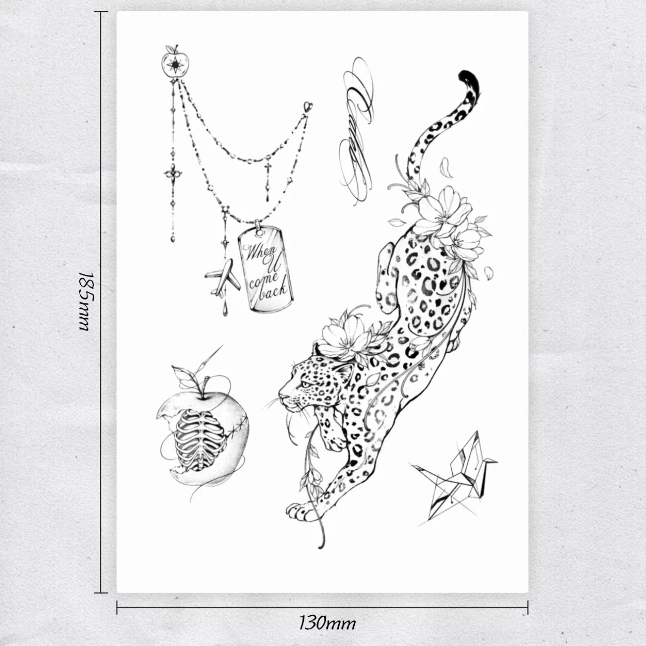 RAFAYEL-Herbal Grass Texture Tattoo Sticker