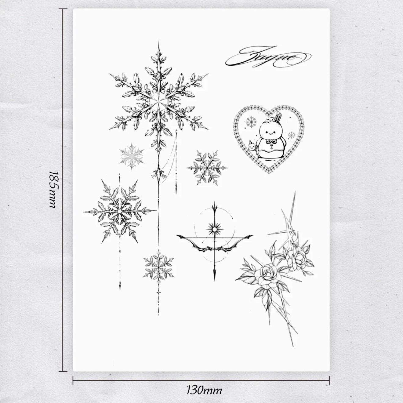 RAFAYEL-Herbal Grass Texture Tattoo Sticker