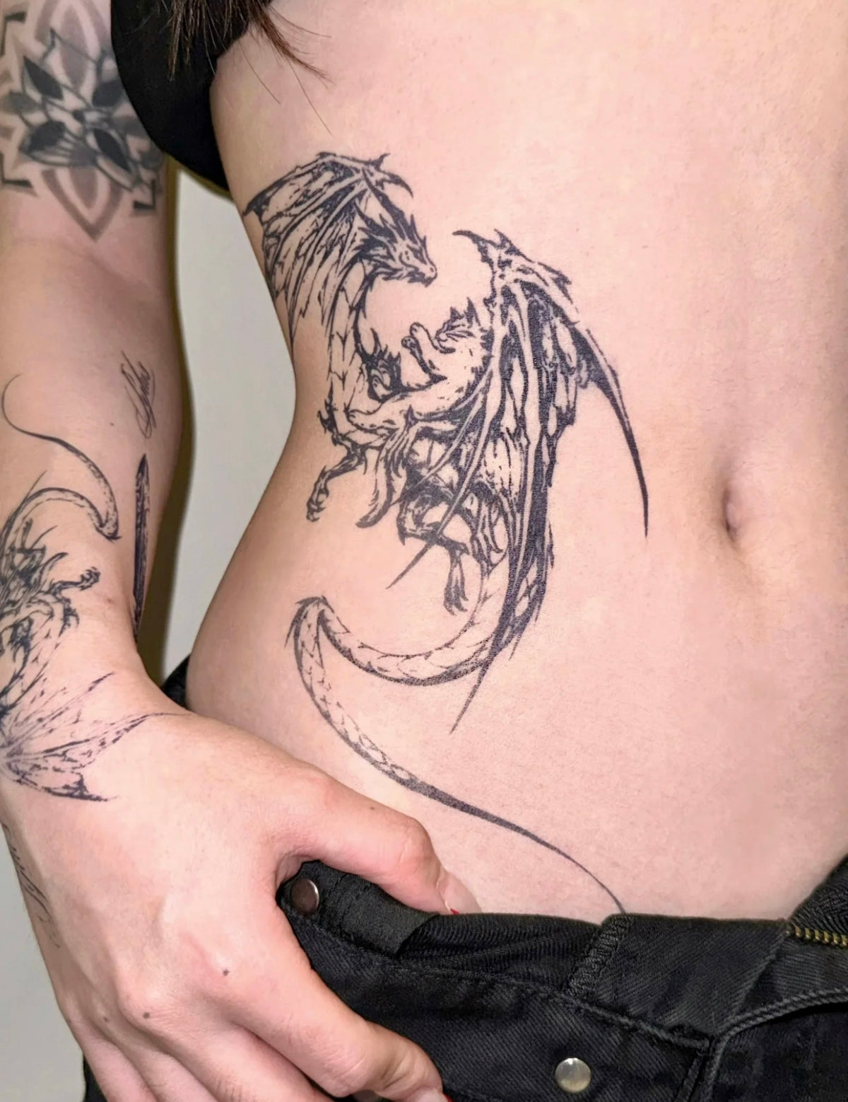 SYLUS-Herbal Grass Texture Tattoo Sticker
