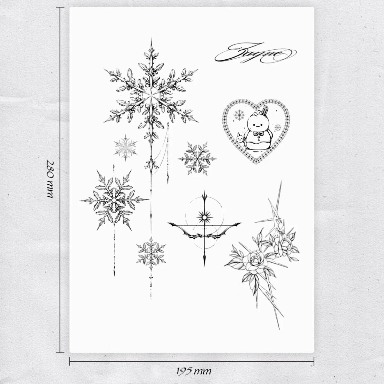 RAFAYEL-Herbal Grass Texture Tattoo Sticker