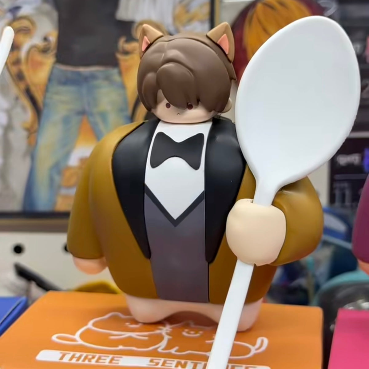 SYLUS-Strongie Xavier Soft PVC Silicone Figure With Spoon-10cm/3.9inch【Presale, Ship WIthin 20 Days】
