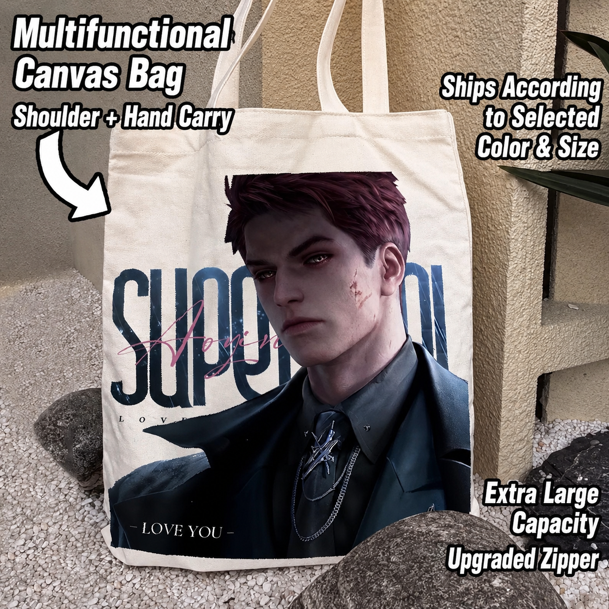 VALKO-Canvas Bag 39*35cm（15.35*13.78inch）