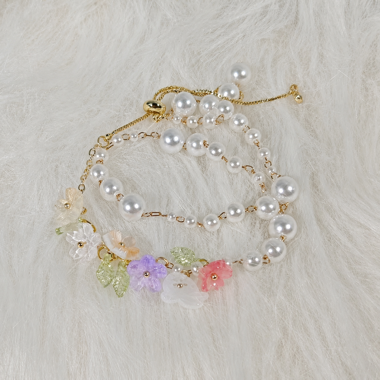 XAVIER-Inflorescence Imprints Concept Bracelet （Adjustable）