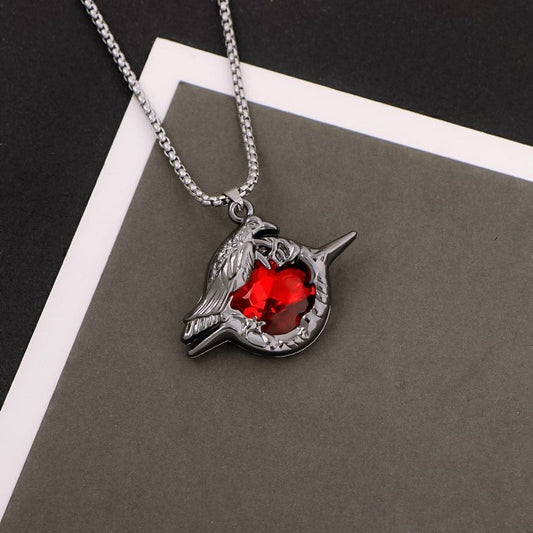 SYLUS-Midnight Stealth Crow Necklace