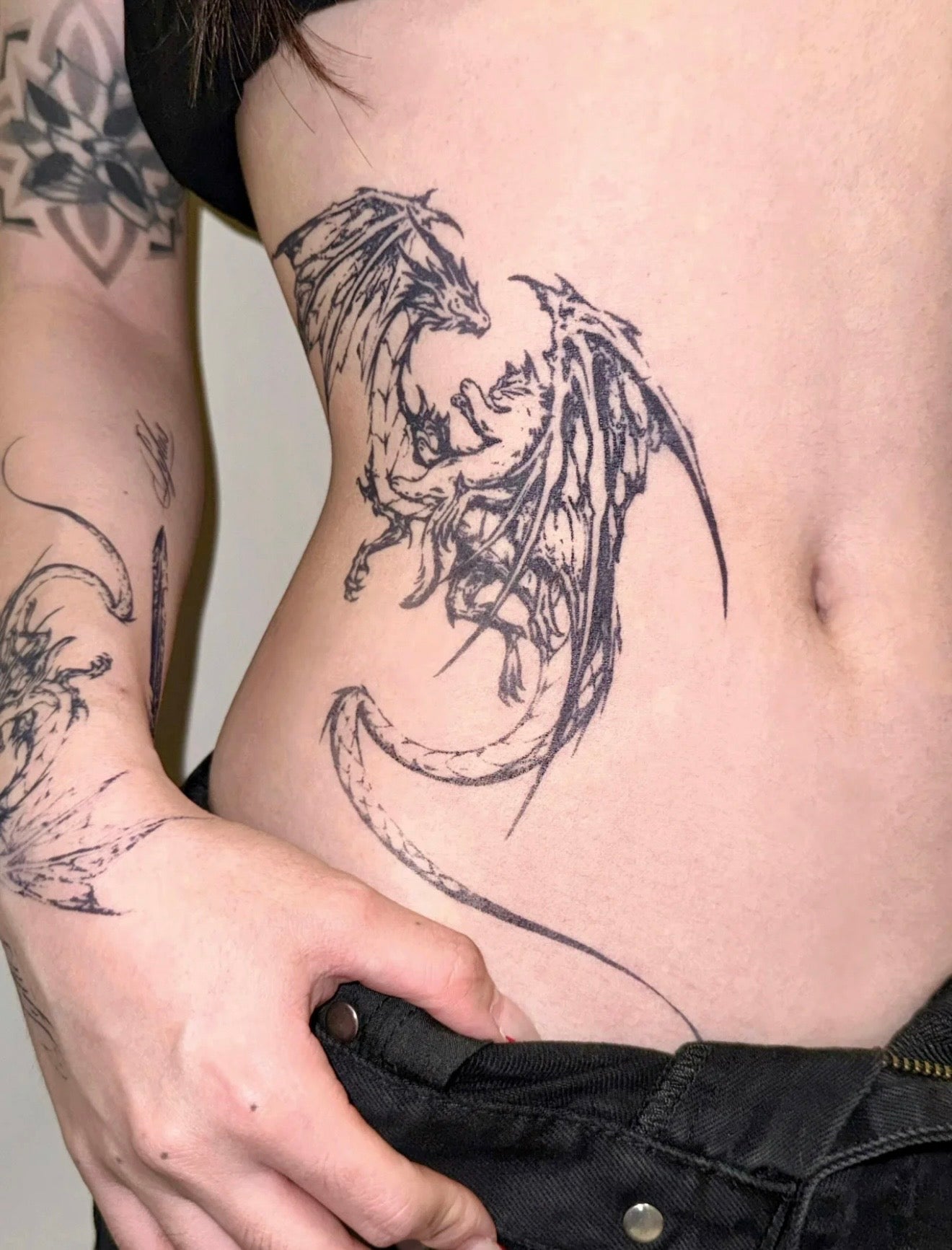 SYLUS-Herbal Grass Texture Tattoo Sticker