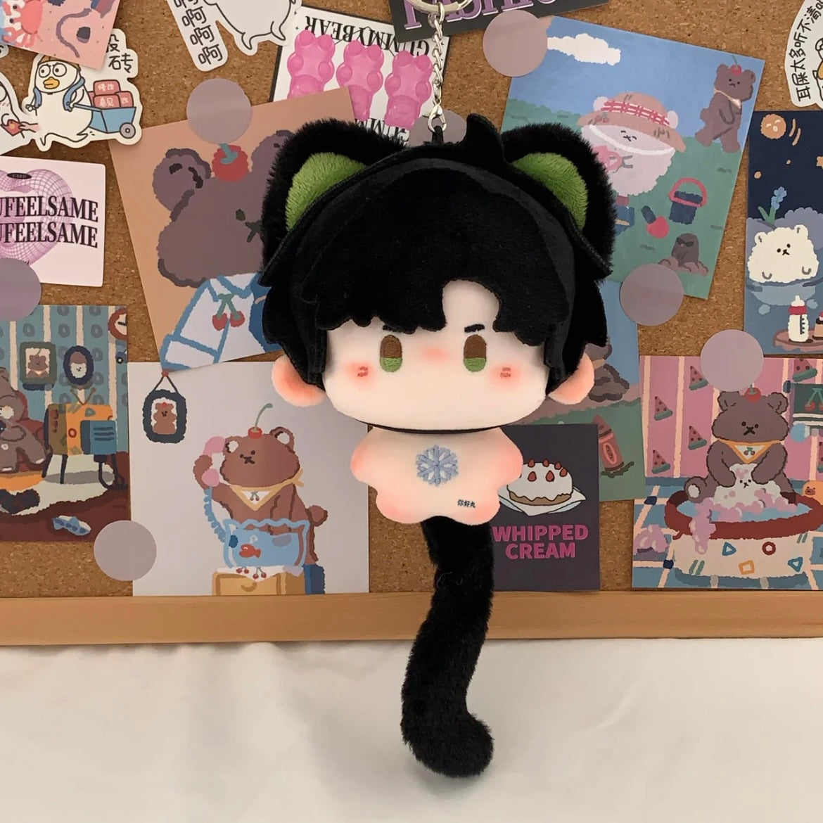 ZAYNE-Cotton Doll with Ear & Tail Pendant 2.54”（10cm）