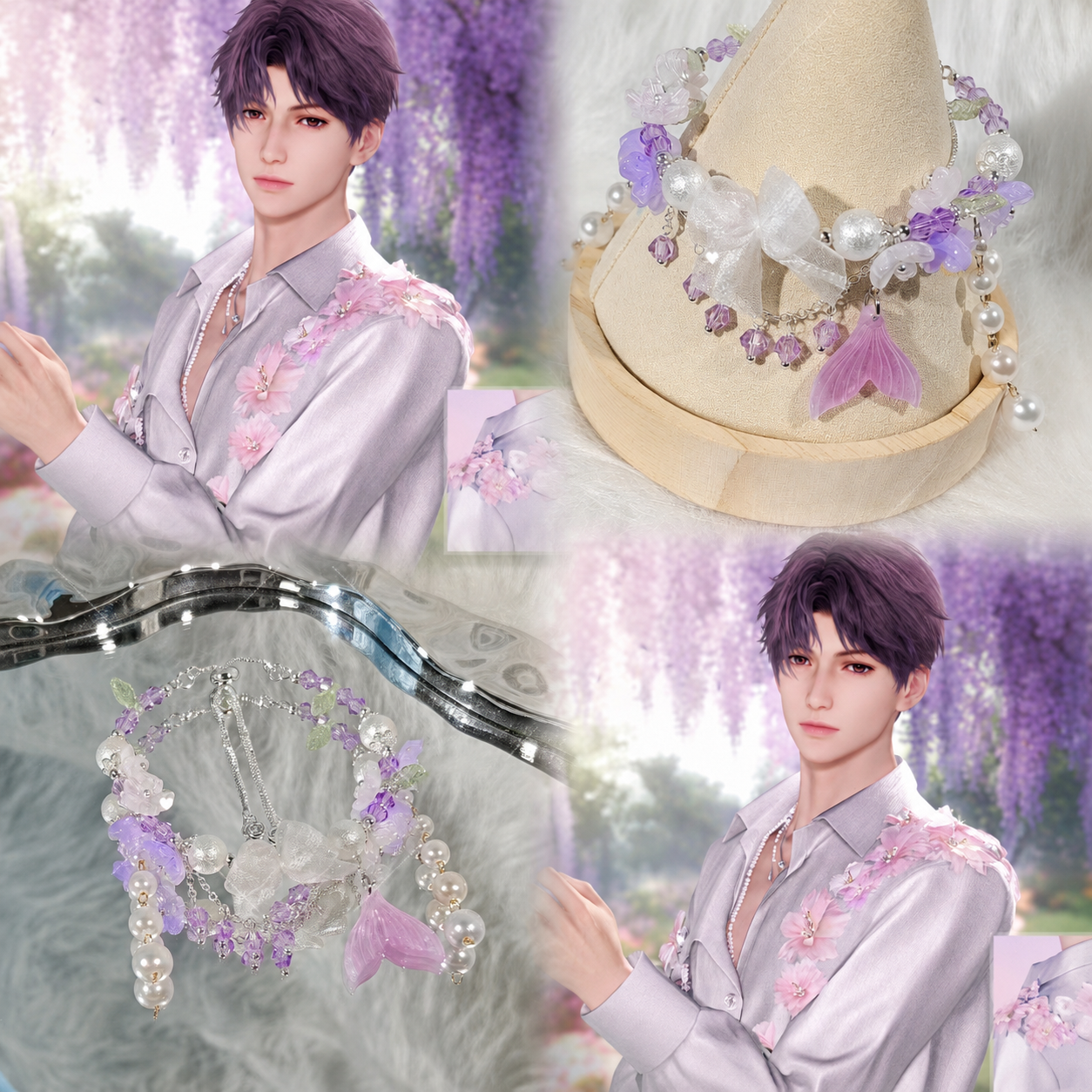 RAFAYEL- Wisteria Waltz Concept Bracelet（Adjustable）