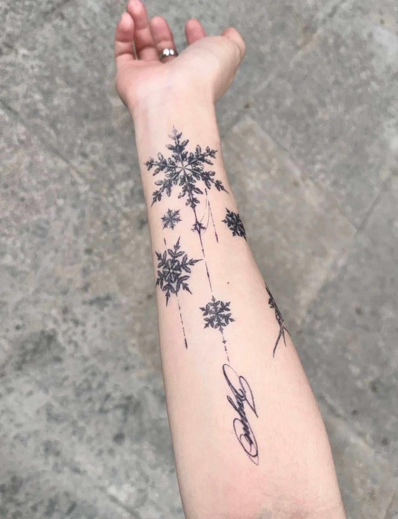 ZAYNE-Herbal Grass Texture Tattoo Sticker