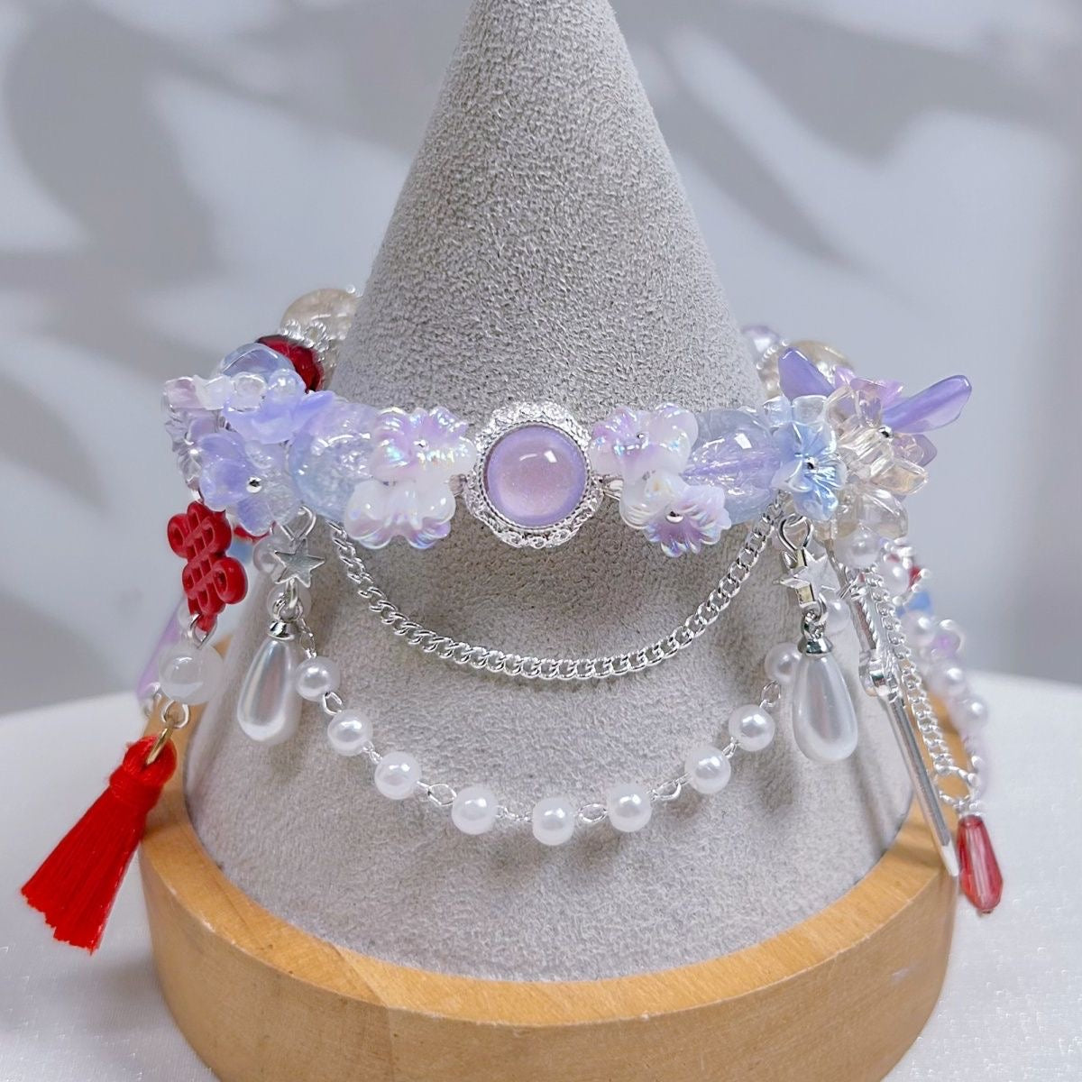 XAVIER- Blades with Blossoms Concept Bracelet （Adjustable）