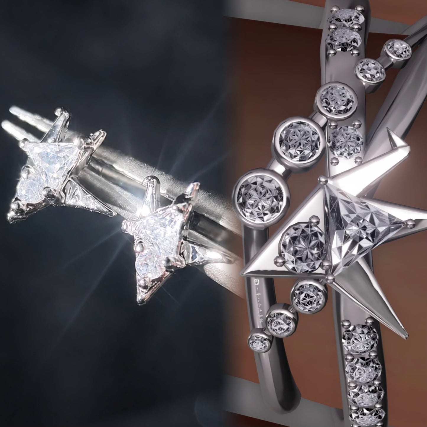 CALEB-Wayward Wonderland Wedding Card Earrings
